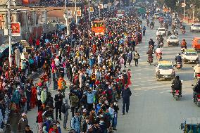 Traffic congestion in Nepal